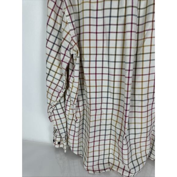 Alan Flusser Multicolor Plaid Long Sleeve Button Up Size XL - Picture 4 of 8